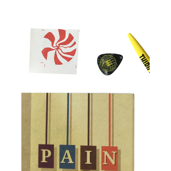 Third Man Records Jack White Stripe PAIN Book, Card, Pen, Guitar Pick, Sticker - Picture 5 of 10